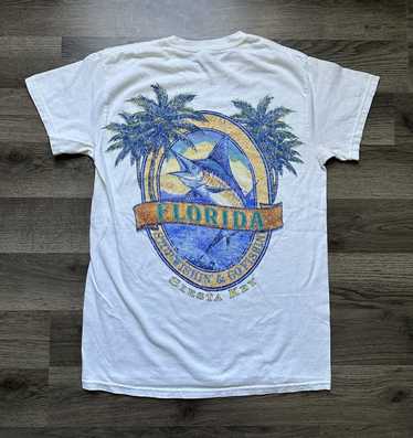 Gildan Florida siesta key marlin print tshirt