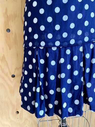 Polka Dot Shift Dress (S) - image 1