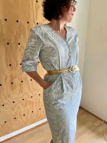Light Blue Floral Dress (XL)