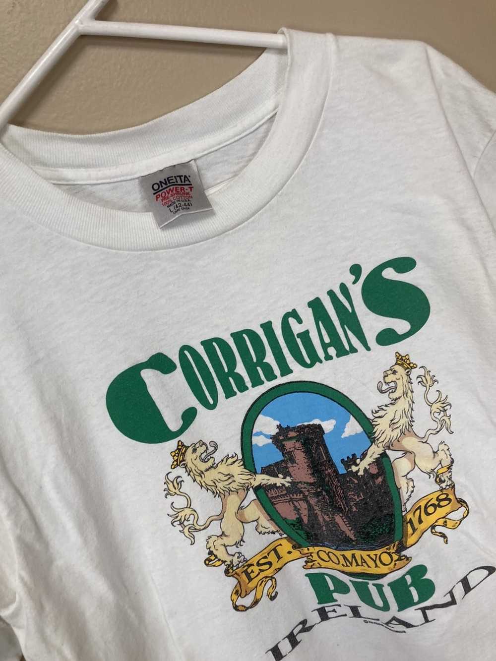 Vintage 1990 Oneita Corrigan’s Pub T-Shirt - image 4