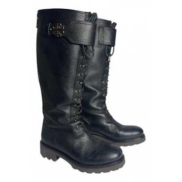Tory Burch Leather biker boots