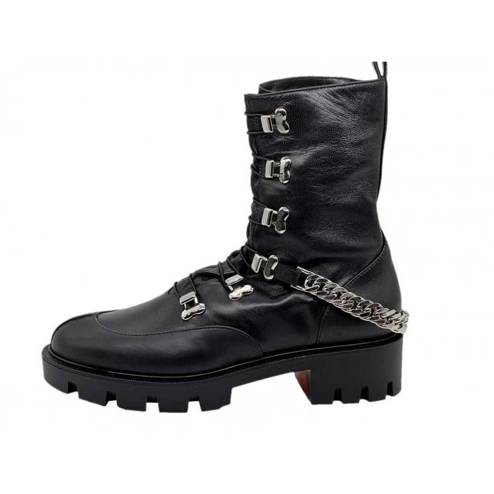 Christian Louboutin Leather biker boots - image 1