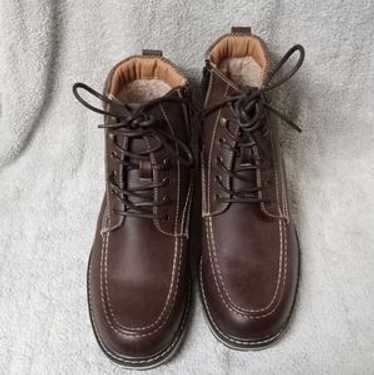 Bruno Marc Apache Size 8.5 Lace Up Zippered Comba… - image 1