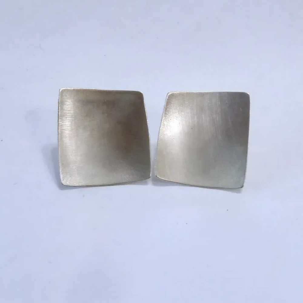 Signed Barbara Nelson Sterling Silver 925 Concave… - image 3