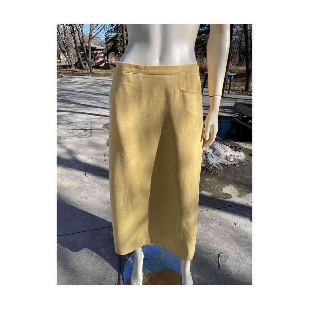 Vintage | 80s Bantry Bay Pale Yellow Maxi Skirt C… - image 1