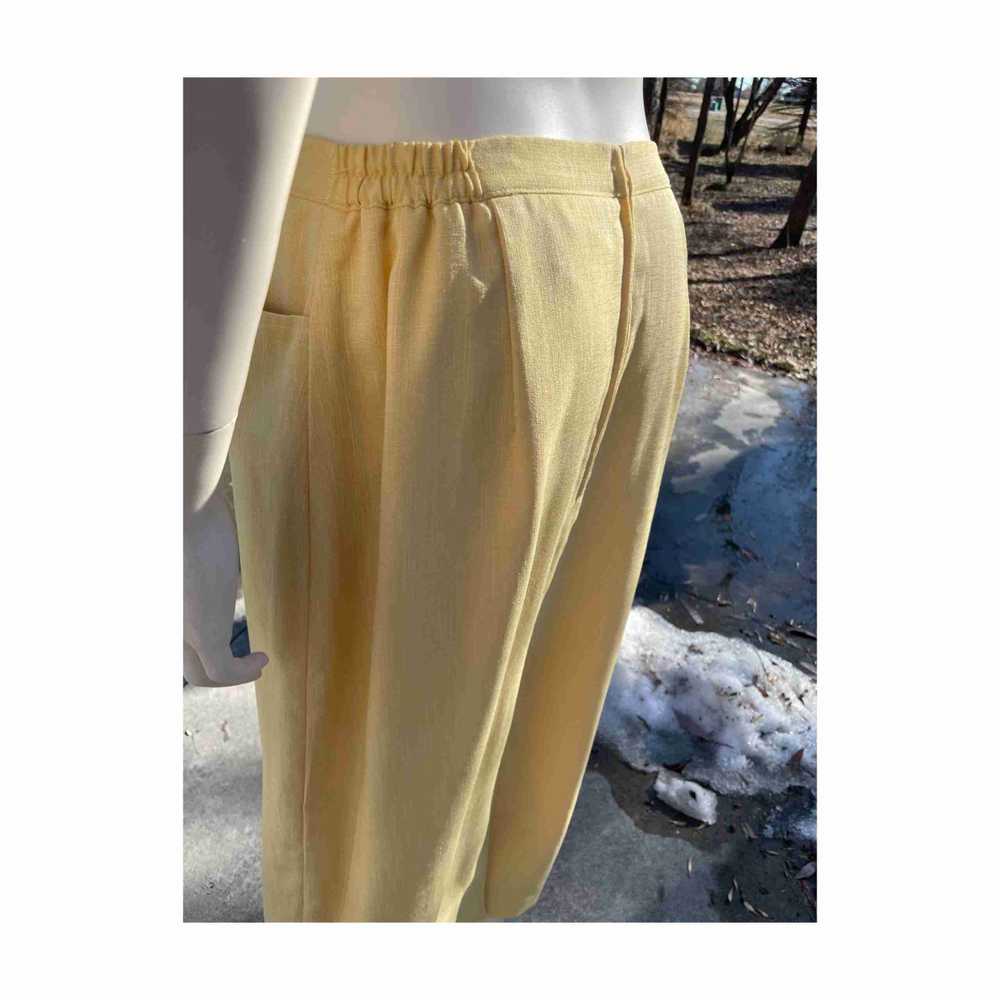 Vintage | 80s Bantry Bay Pale Yellow Maxi Skirt C… - image 5