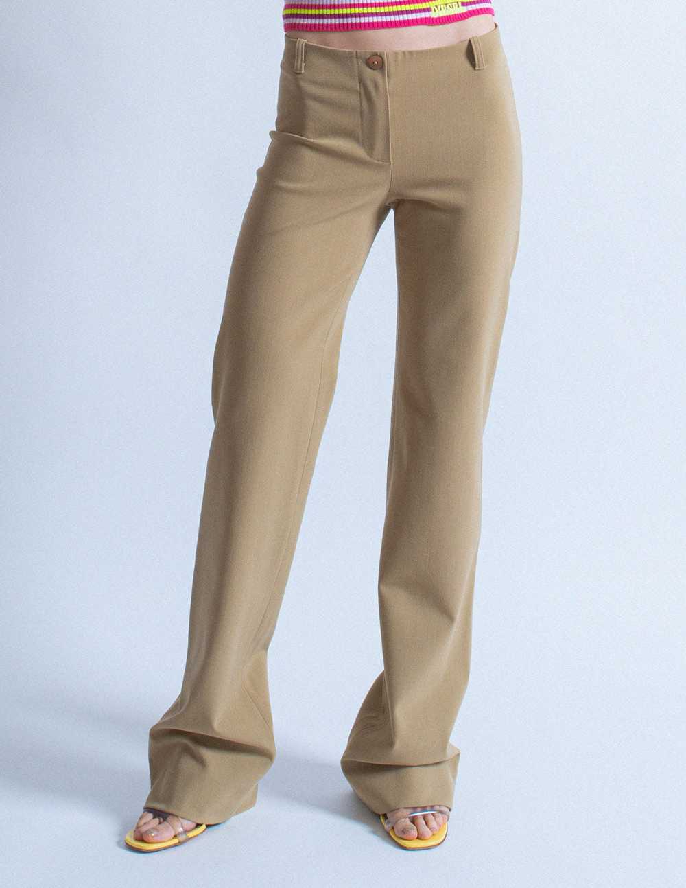 Plein Sud vintage khaki wool blend trousers - image 4