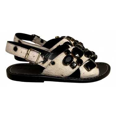 Marni Fussbett leather sandal