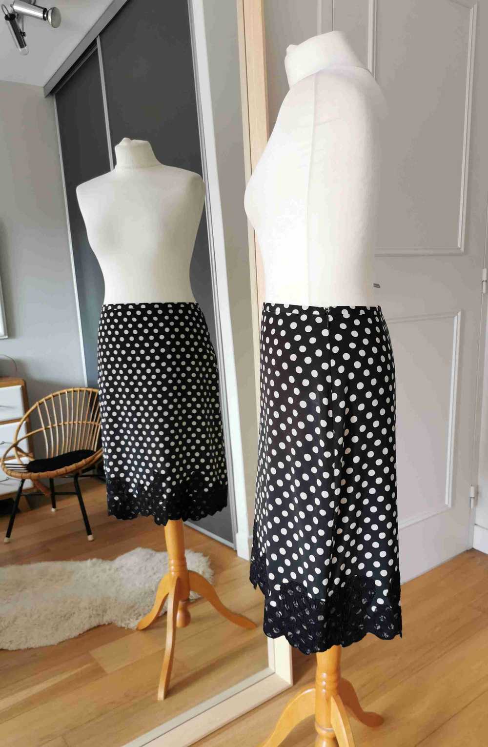 Georges Rech silk skirt - Georges Rech silk polka… - image 6