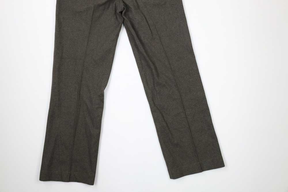 Vintage Vintage 40s WWII Fly Wool Wide Leg Pants … - image 10