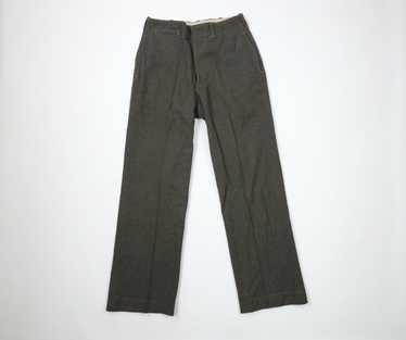 Vintage Vintage 40s WWII Fly Wool Wide Leg Pants … - image 1
