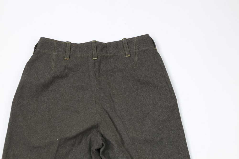 Vintage Vintage 40s WWII Fly Wool Wide Leg Pants … - image 8