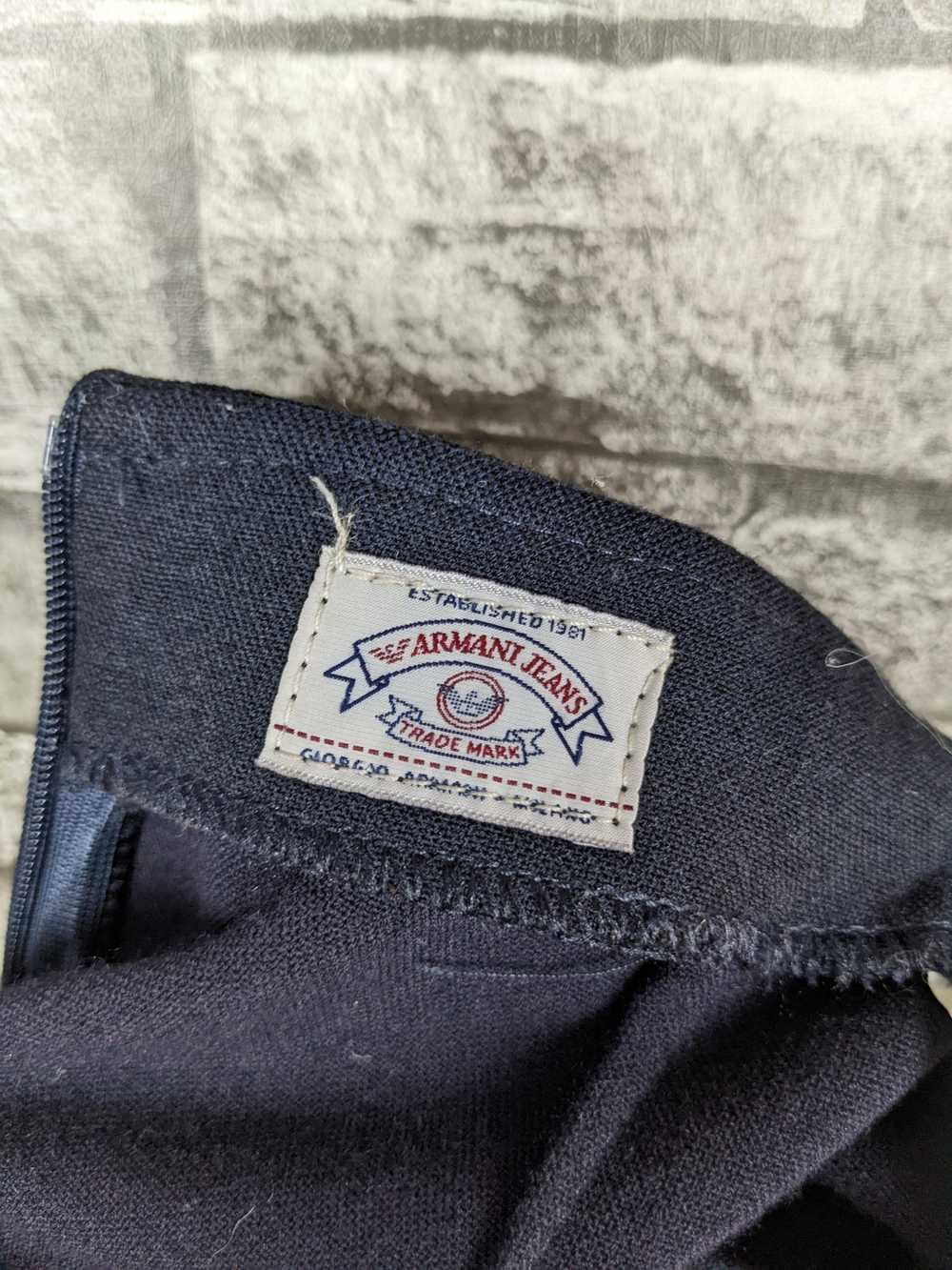 Armani × Vintage Armani Jeans Italy Mini Skirt Sh… - image 9