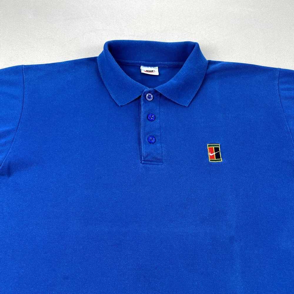 Nike Vintage Nike Polo Shirt Small Blue Challenge… - image 2