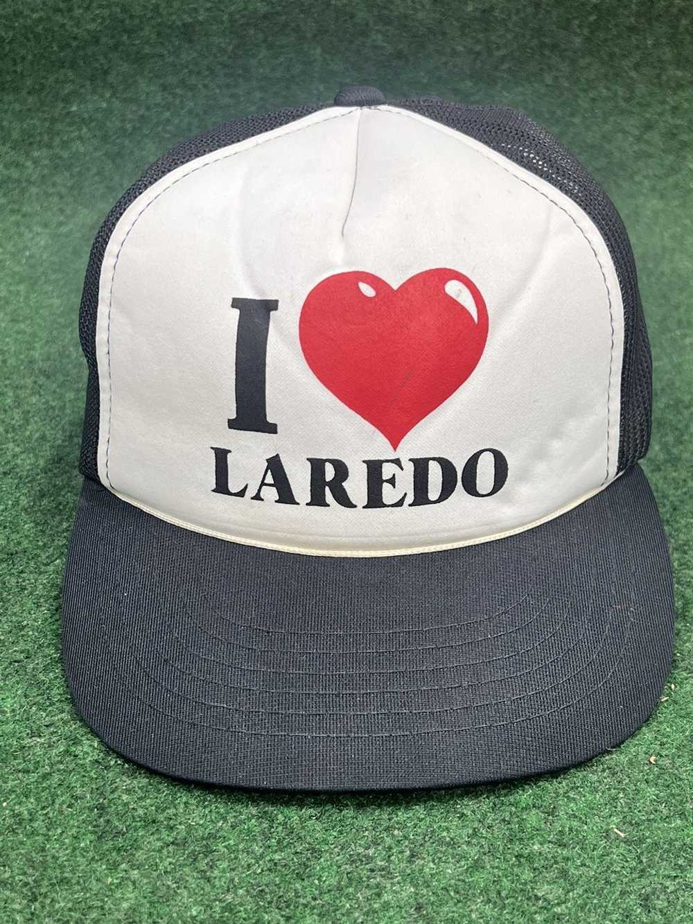 Snap Back × Trucker Hat × Vintage 80s I Love Lare… - image 1