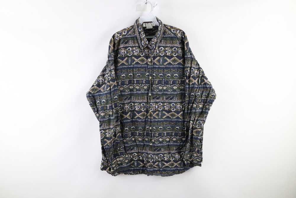 Columbia × Vintage Vintage 90s Columbia Geometric… - image 1