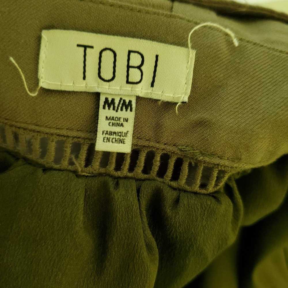 Other TOBI Romper Khaki Scoop Neck Long Sleeve Cu… - image 6