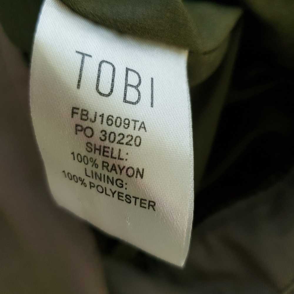 Other TOBI Romper Khaki Scoop Neck Long Sleeve Cu… - image 7