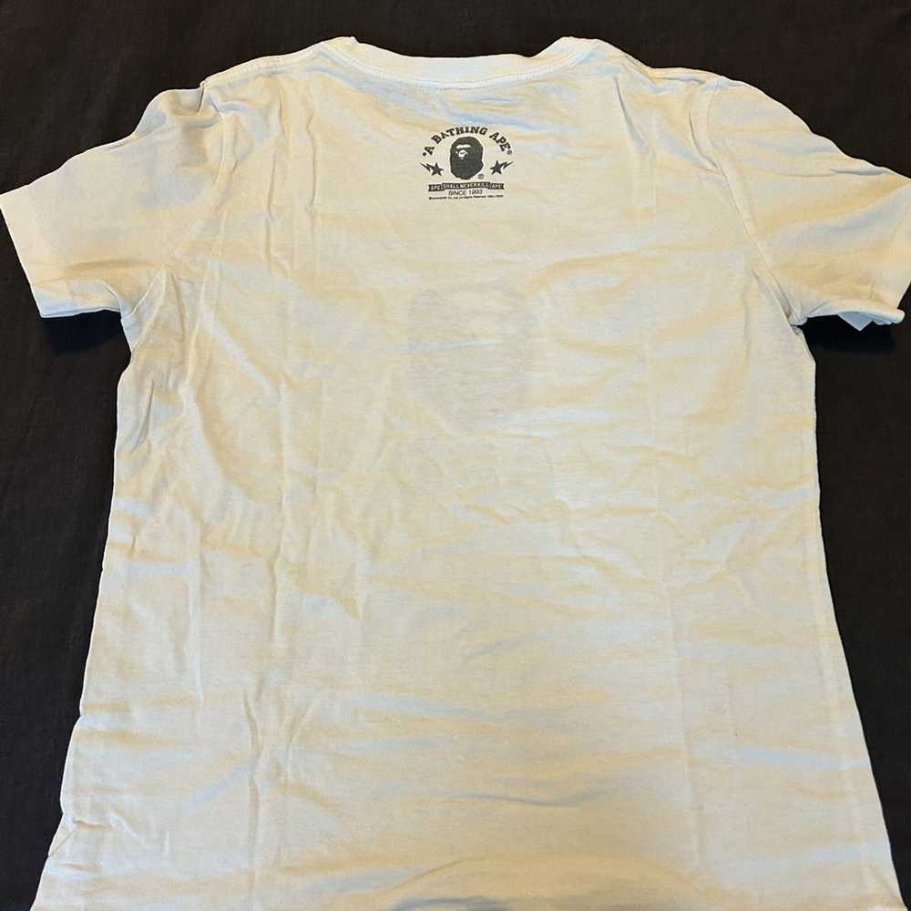 Bape #5 Bape Crown College Logo Tee White Women’s… - image 5