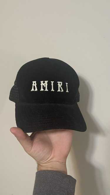 Buy Amiri Ma Logo Trucker Hat 'Black/Blue' - PS22MAH005 013 BLAC