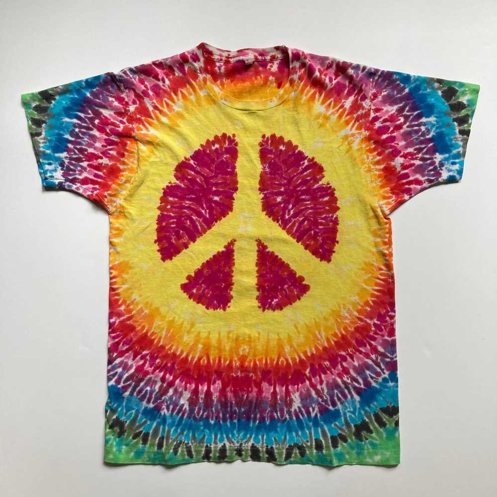 Made In Usa × Vintage vintage '80s Peace tie dye … - image 1