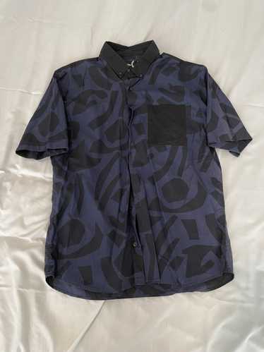 Fred Perry × Raf Simons Patterned Short Sleeved Bu