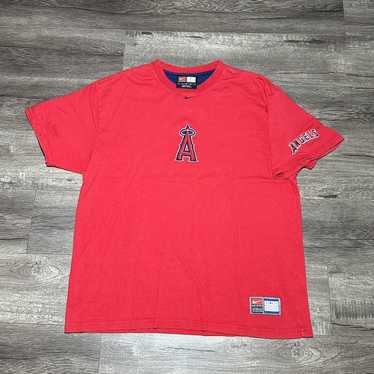 NIKE MLB Los Angeles Angels Baseball T-Shirt Mens Large Red