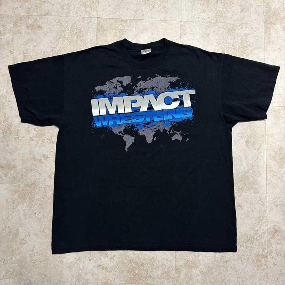 Gildan Y2K Vintage 2000s TNA Impact Wrestling T-s… - image 1