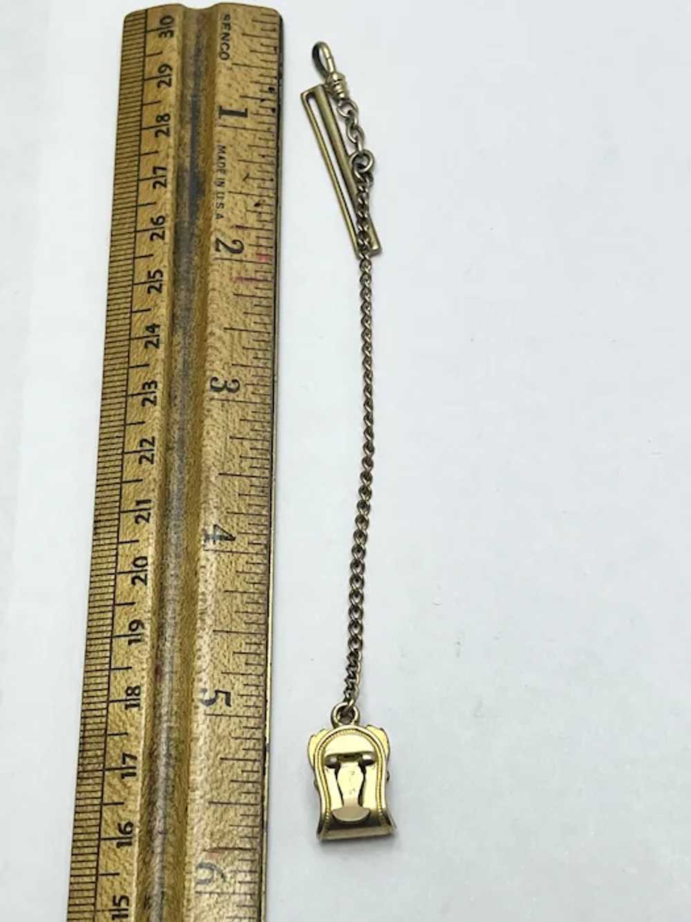 Estate Gold Filled Watch Fob Chain - image 4