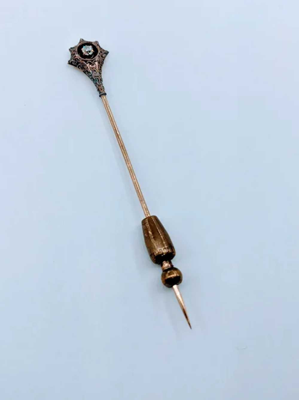 Antique Old European Diamond Stick Pin - image 4