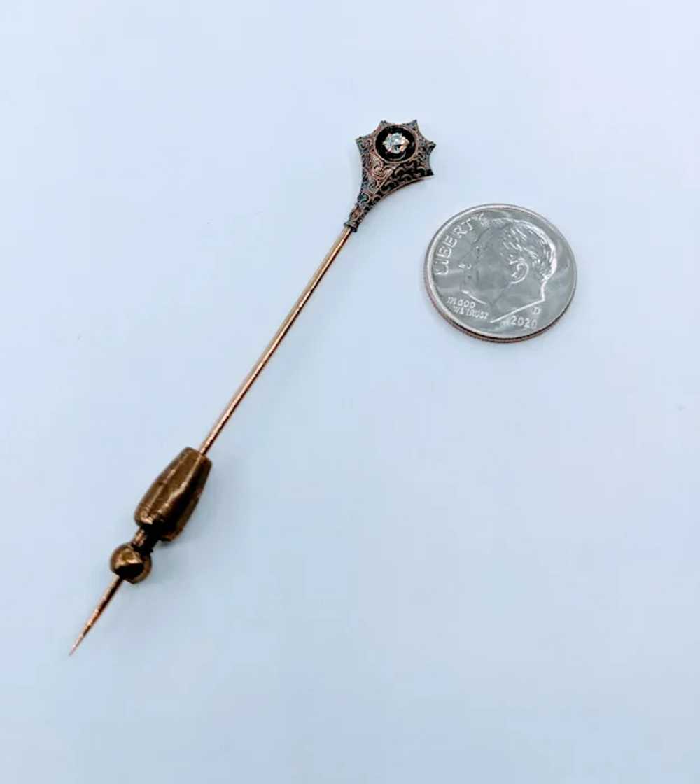 Antique Old European Diamond Stick Pin - image 5