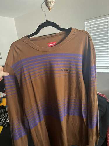 supreme fade stripe ls - Gem