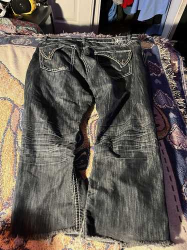 Request Jeans dark wash, cut-off Request jeans - image 1
