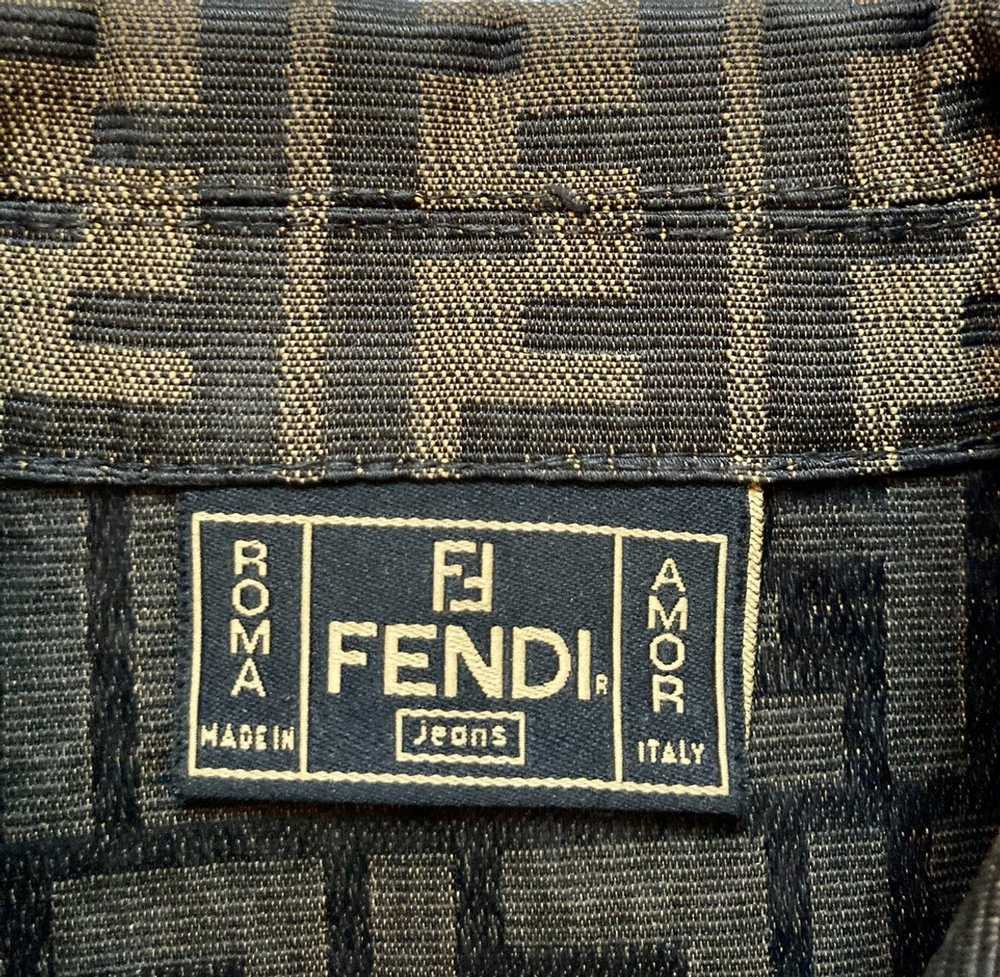 Fendi Rare Vintage Fendi Zucca Sequin Jacket - image 3