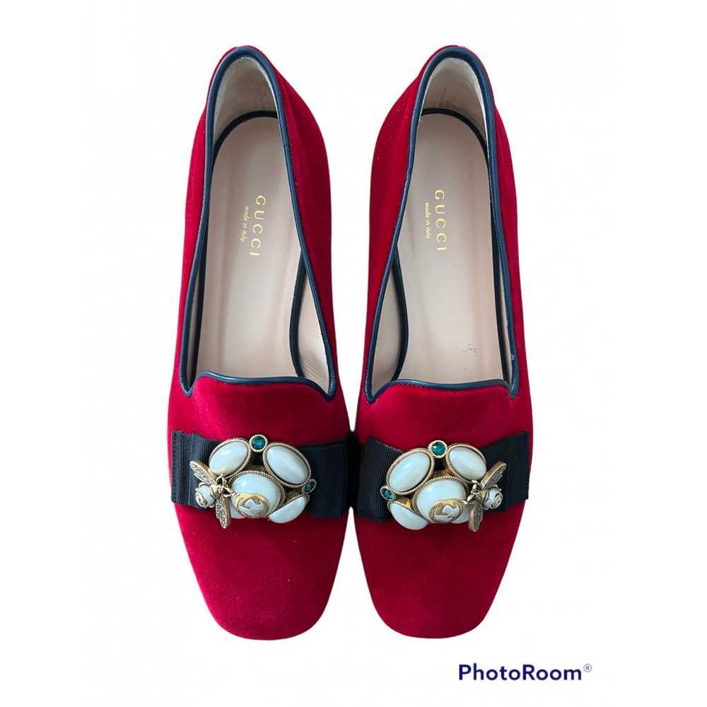 Gucci Velvet flats - image 3