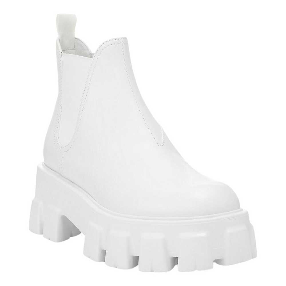 Prada Block Combat leather boots - image 1