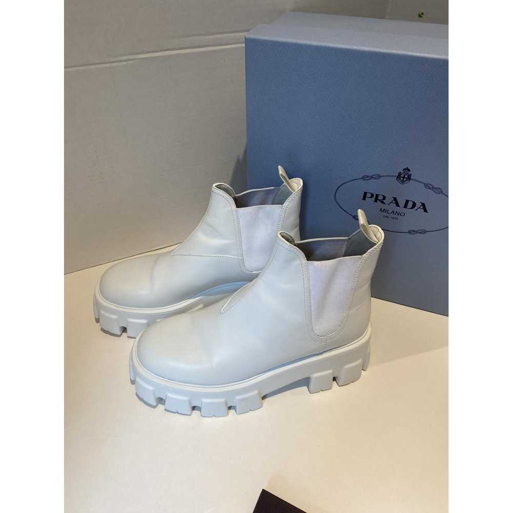 Prada Block Combat leather boots - image 7