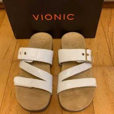 Vionic Rest Skylar White Snake Sz 7 - Nib - image 1