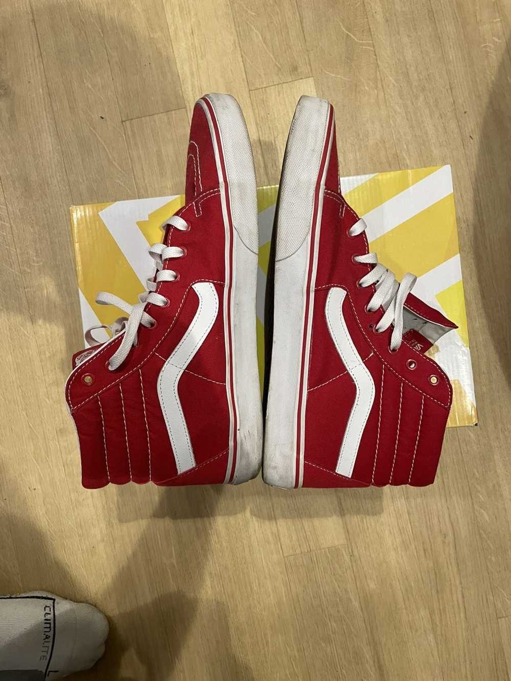 Vans Vans Sk8 high red og size 13 - image 6