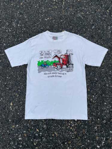 90's Truck Driver T-Shirt—[M/L] - image 1