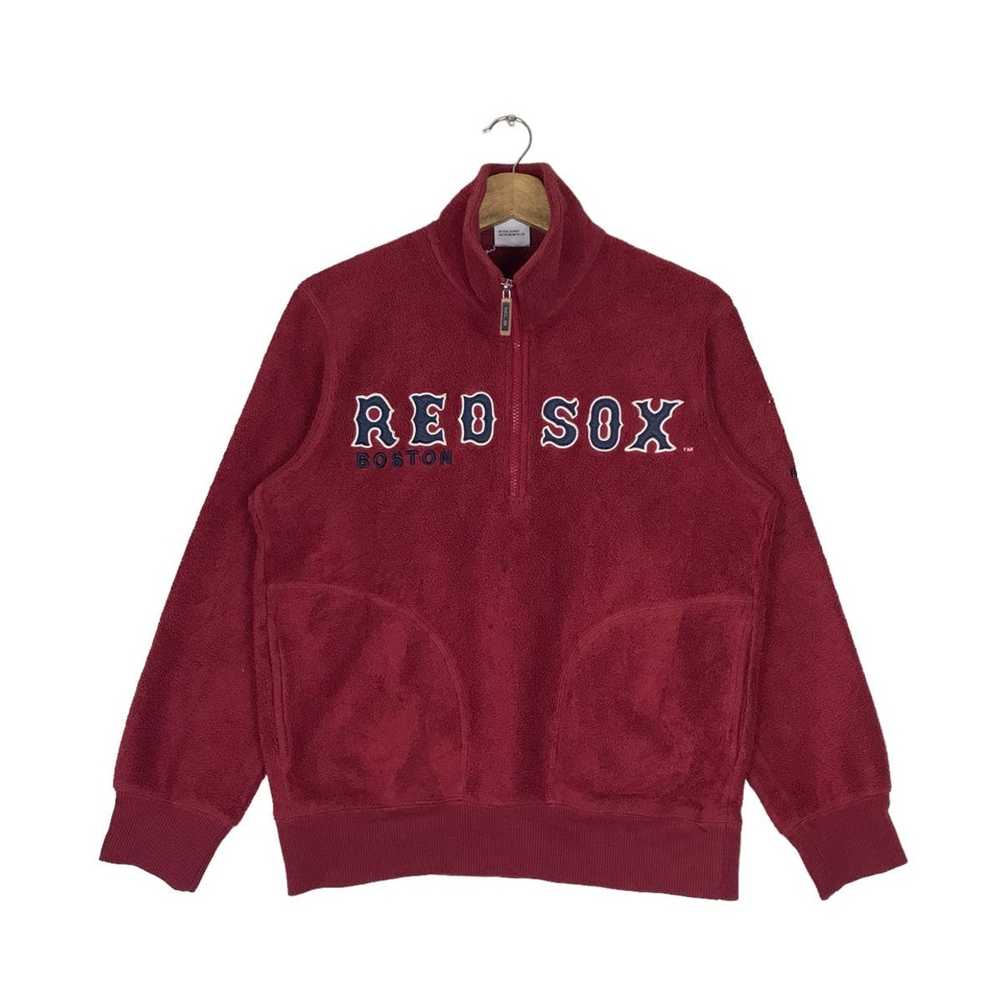 MLB × Uniqlo Vintage Red Sox Boston MLB Half Zip … - image 1