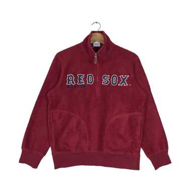 MLB × Uniqlo Vintage Red Sox Boston MLB Half Zip … - image 1