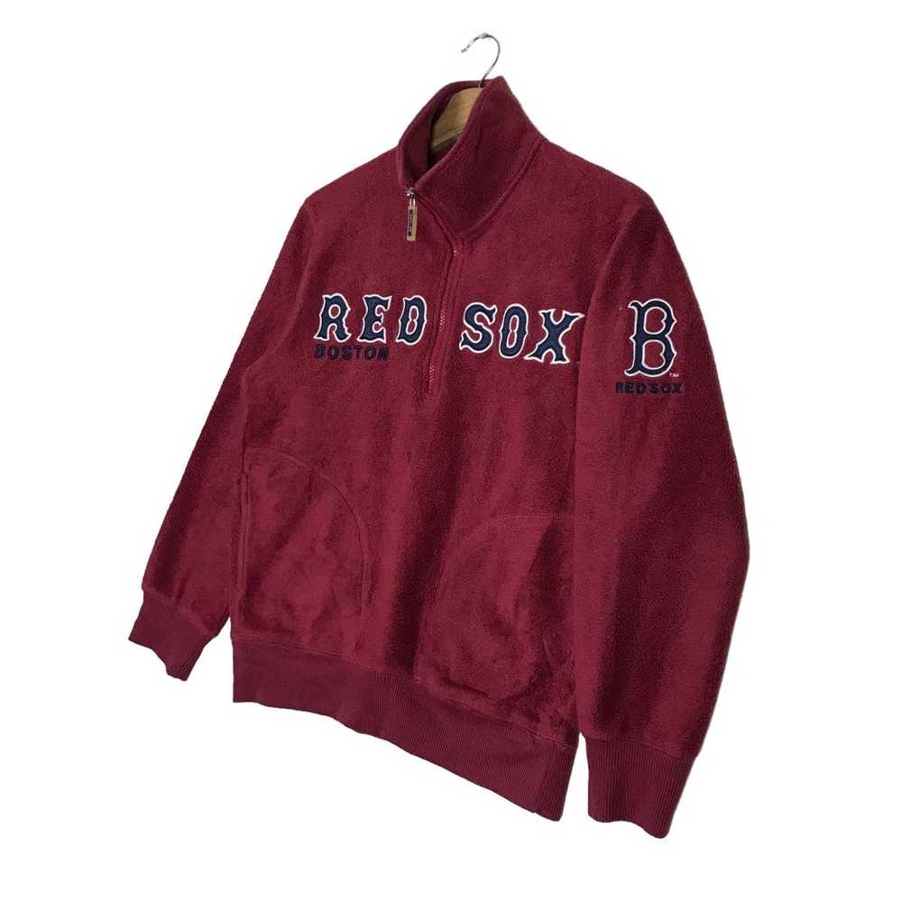 MLB × Uniqlo Vintage Red Sox Boston MLB Half Zip … - image 6