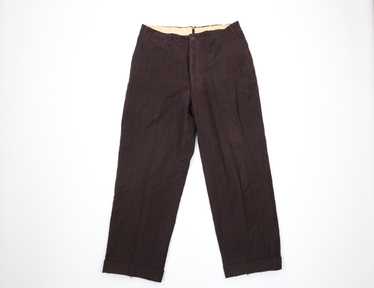 STUNNING Patched Brown Corduroy Pants French Workwear Trousers