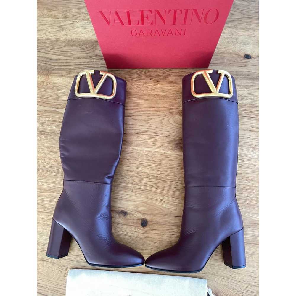 Valentino Garavani VLogo leather riding boots - image 3
