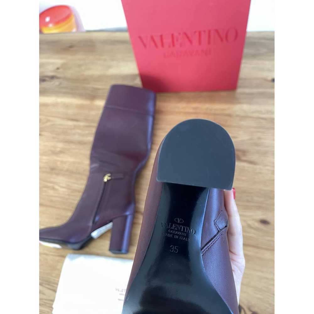 Valentino Garavani VLogo leather riding boots - image 9