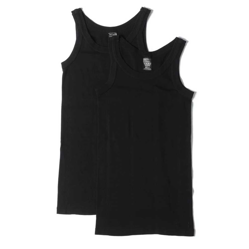 Number (N)ine Tank Top Black Cotton Plain Sleevel… - image 1