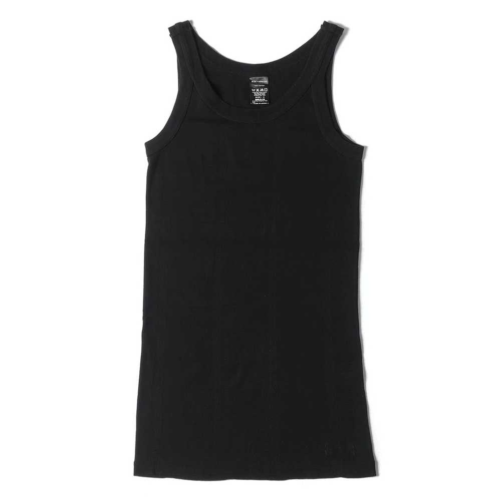 Number (N)ine Tank Top Black Cotton Plain Sleevel… - image 2