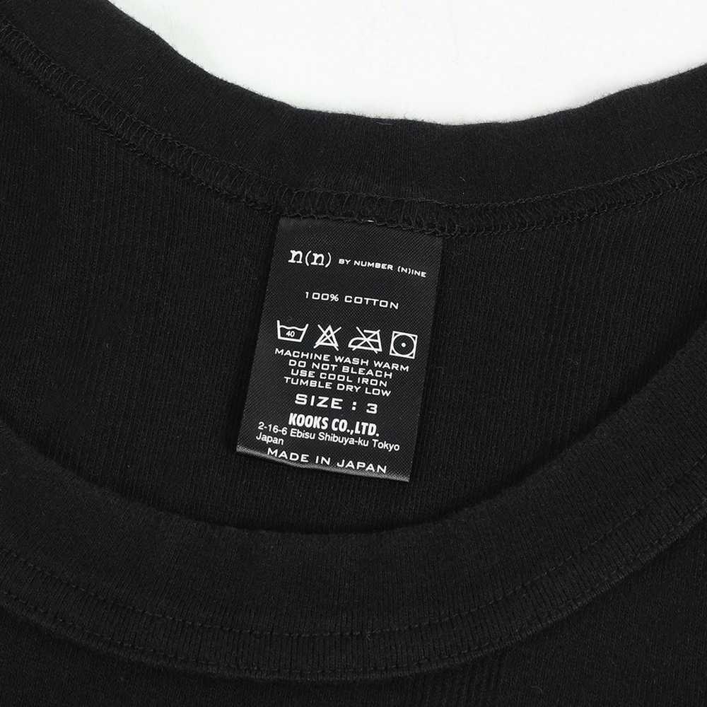 Number (N)ine Tank Top Black Cotton Plain Sleevel… - image 4