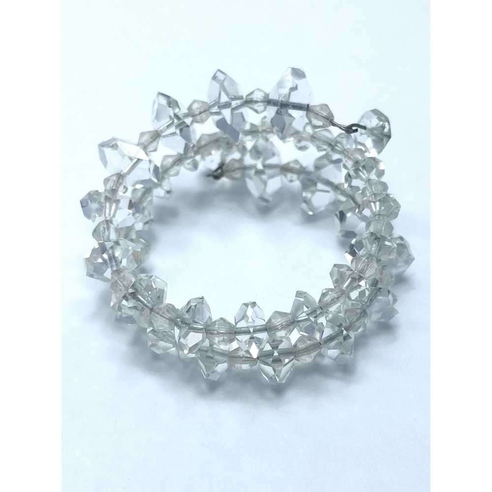 Vintage Vintage Crystal Beaded Wrap Bracelet - image 2